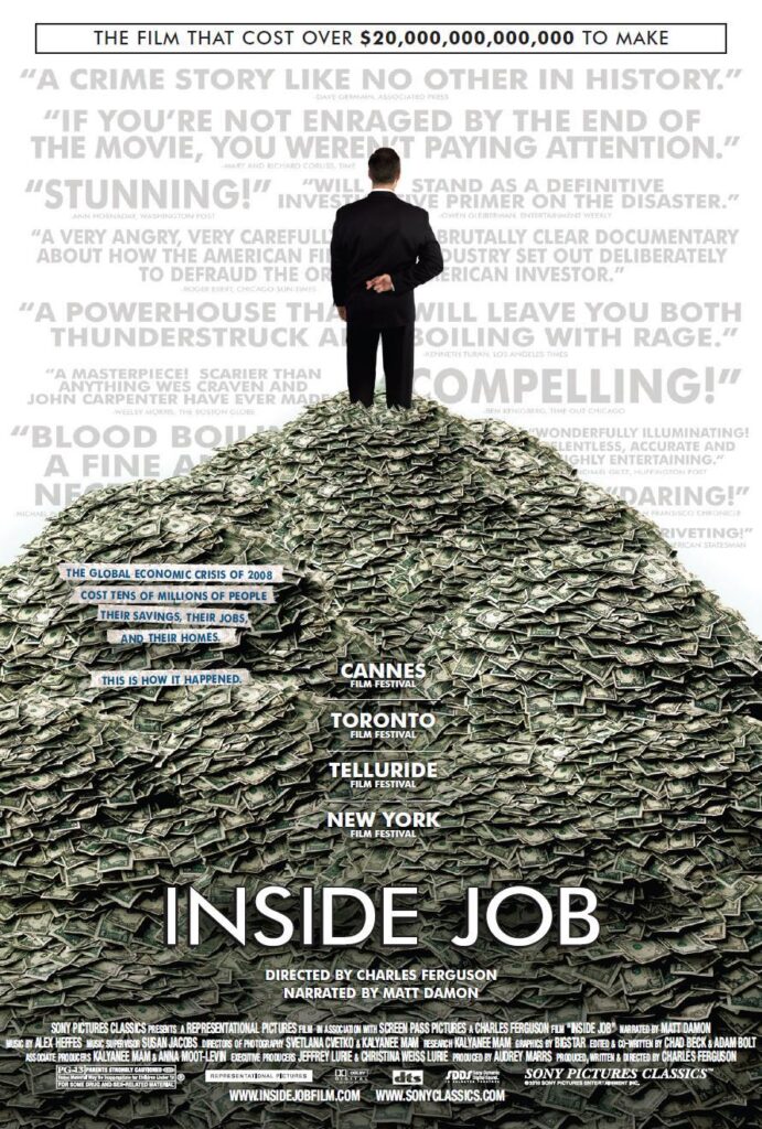 Inside Job (2010) Movie on Arable Life.